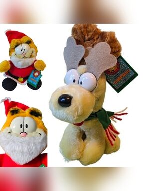 1990's Vintage NWT Garfield And Odie Plush